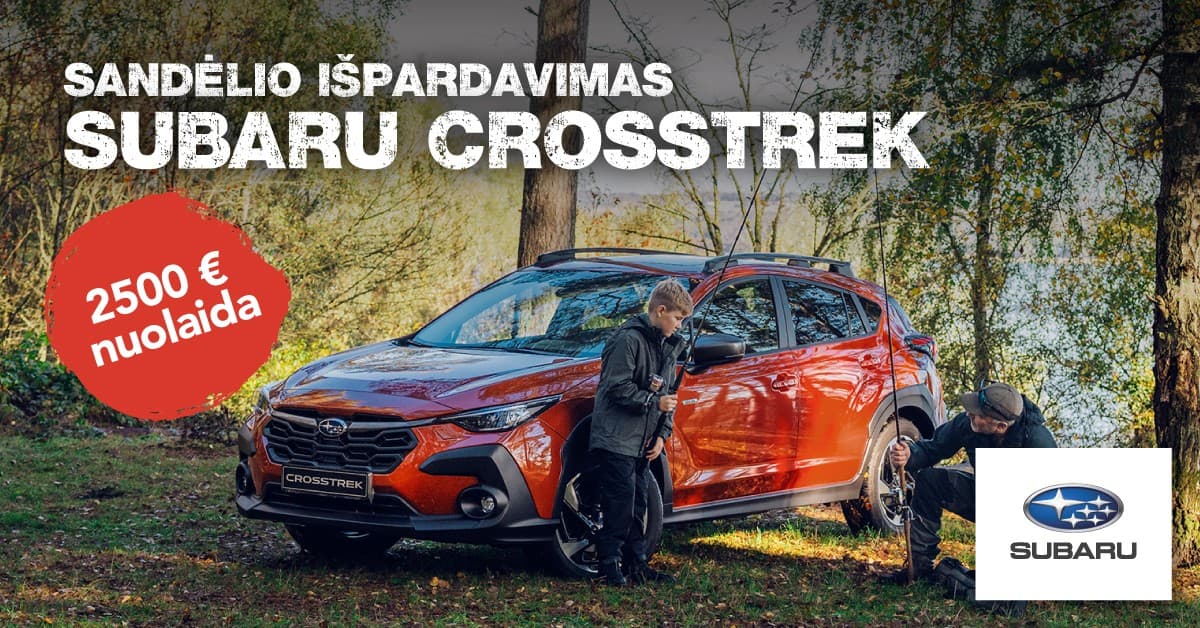Subaru Crosstek automobilio išpardavimas